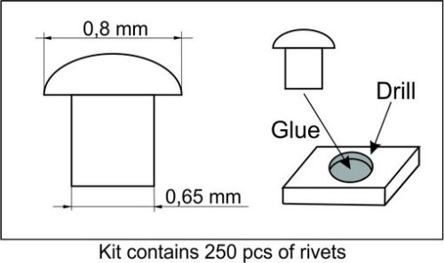 Plus Model - Rivets 0,8 mm