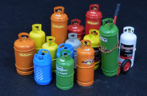 Plus model - Gas bottles big