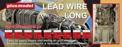 Plus model - Lead wire 0,4 mm, long 240 mm