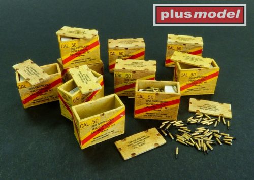 Plus model - US ammunition boxes with cartons of charges 26. Division ''Volksgrenadier'' - 101. Division ''