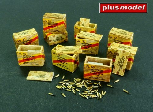 Plus model - US ammunition boxes with cartons of charges