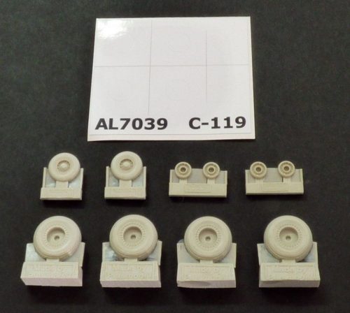 Plus model - C-119 Boxcar wheels early version