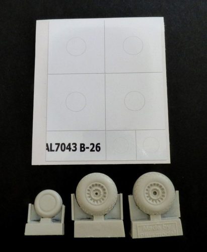 Plus model - B-26 Marauder early wheels diamond tread