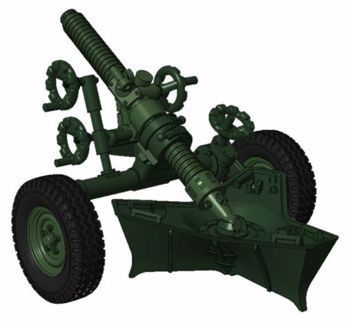 Planet Models - MO-120-RT-61, 120mm rifled towed mortar