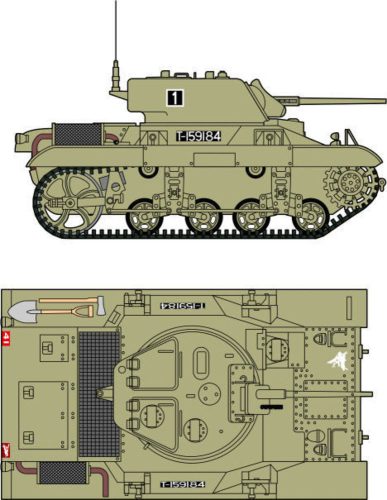 Planet Models - M-22 Locust Airbone tank USA, GB, WWII