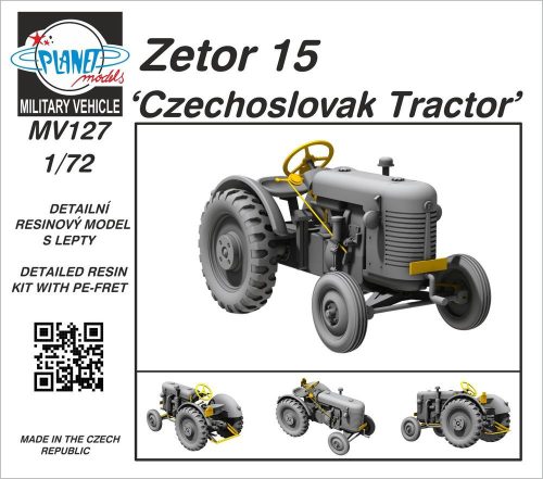 Planet Models - Zetor 15 Czechoslovak Tractor