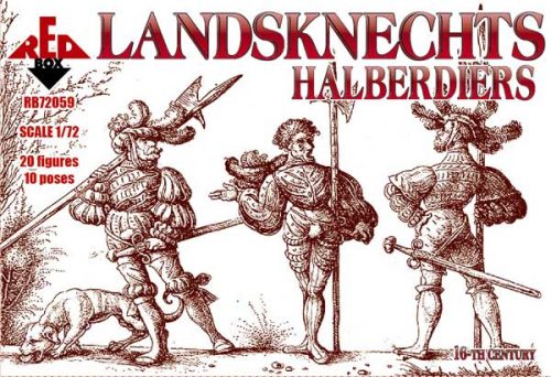 Red Box - Landsknechts (Halberdiers),16th century