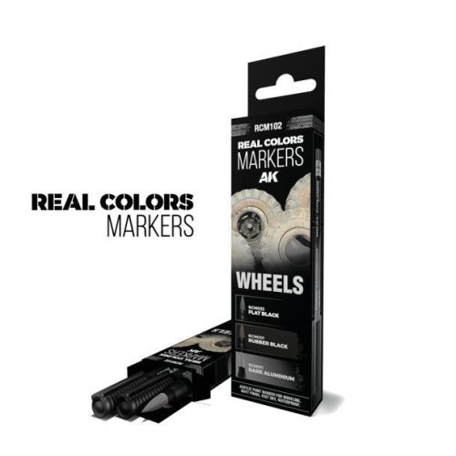 AK-Interactive - RCM102 WHEELS - SET 3 REAL COLORS MARKERS