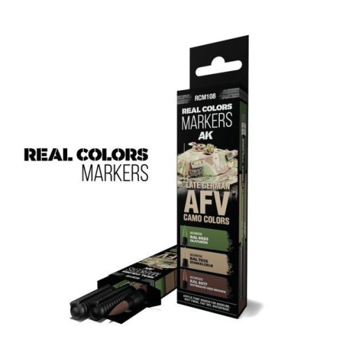 AK-Interactive - RCM108 LATE GERMAN AFV CAMO COLORS - SET 3