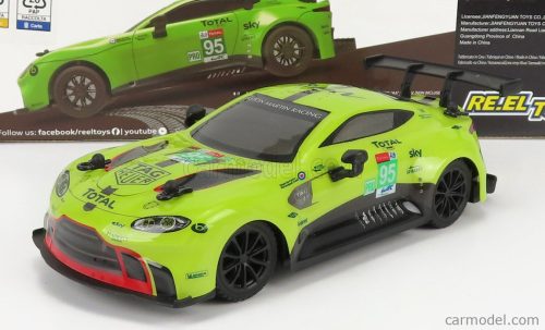 Re-El Toys - Aston Martin Vantage Gte 4.0L Turbo V8 Team Aston Martin Racing N 95 24H Le Mans 2019 N.Thiim - M.Sorensen - D.Turner Light Green