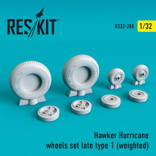 Reskit - Hawker Hurricane wheels set (late type 1) (weighted) (1/32)