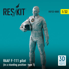 Reskit - RAAF F-111 pilot (in a standing position- type 1) (3D Printed) (1/32)