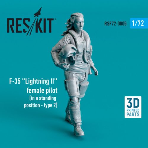 Reskit - F-35 "Lightning II" female pilot (in a standing position - type 2) (3D Printed)  (1/72)