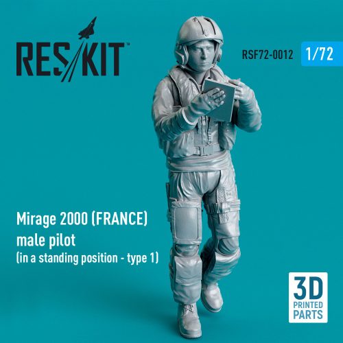 Reskit - Mirage 2000 (FRANCE) male pilot (in a standing position - type 1) (3D Printed) (1/72)