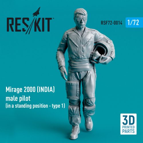 Reskit - Mirage 2000 (INDIA) male pilot (in a standing position - type 1) (3D Printed) (1/72)