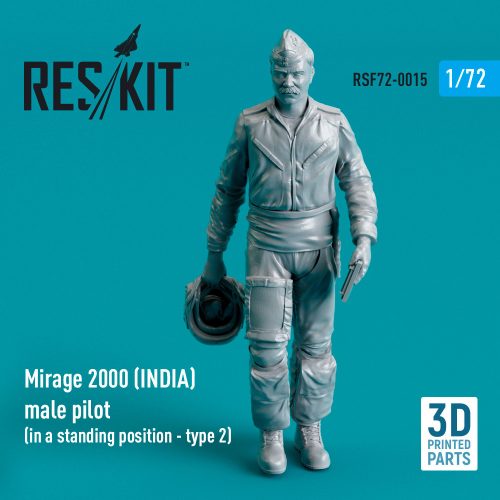 Reskit - Mirage 2000 (INDIA) male pilot (in a standing position - type 2) (3D Printed) (1/72)