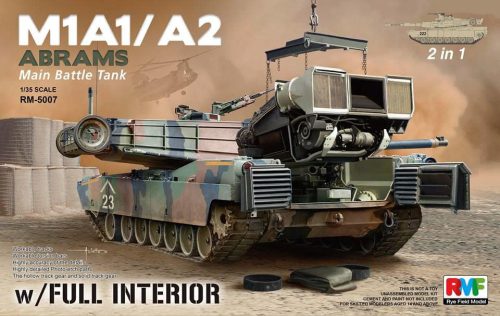 Rye Field Model - M1A1/ A2 Abrams w/Full Interior 2 in 1