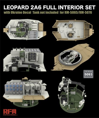 Rye Field Model - Leopard 2A6 Full Interior set + Ukainian Decals