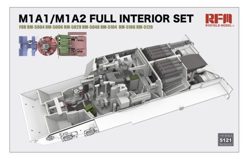 Rye Field Model - M1A1/M1A2 Abrams Tank Full Interior Set