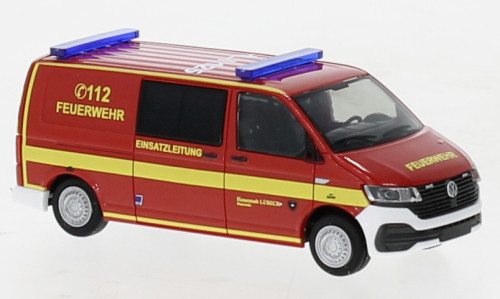 Rietze - VW T6.1 Bus, Feuerwehr Lübeck, 1:87