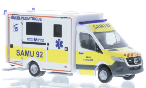 Rietze - Wietmarscher Ambulanzfahrzeuge RTW, 2018, SAMU 92, 1:87