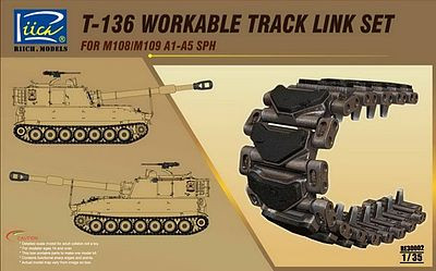 Riich Models - T-136 Workable Track set for M108/M109A1 -A5 SPH