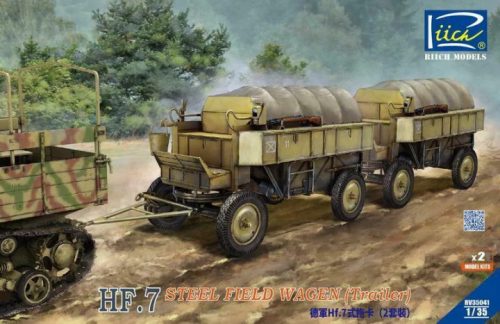 Riich Models - German Hf.7 steel field wagen (trailer) with resin parts (Dual pack)