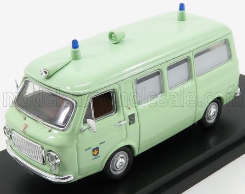 Rio-Models - FIAT 238 AMBULANZA CROCE GIALLA ANCONA 1970 LIGHT GREEN