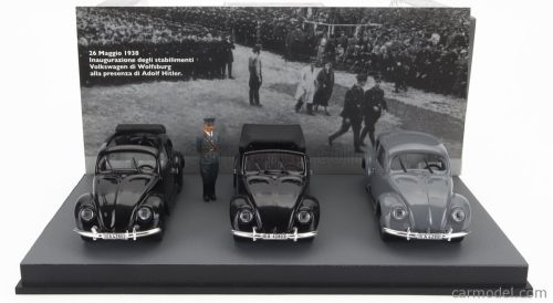 Riomodels - Volkswagen Set 3X Beetle Kafer Kdf-Wagens Presentation 26-May-1938 Black Grey