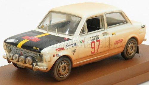 Rio-Models - FIAT 128 N 97 RALLY ISOLA D'ELBA 1972 M.AVENOSO - P.DINUNZIO WHITE MUD