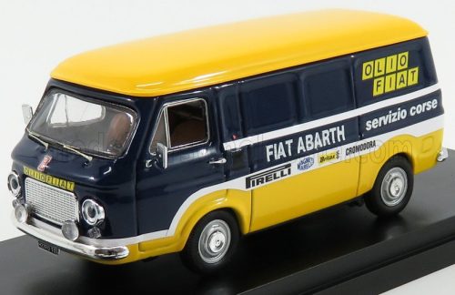 Rio-Models - FIAT 238 VAN ASSISTENZA OLIO FIAT ABARTH 1976 BLUE YELLOW