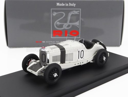 Rio-Models - MERCEDES BENZ SSKL SPIDER N 10 GERMAN GP 1931 HANS STUCK WHITE