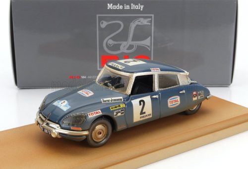 Rio-Models - CITROEN DS21 N 2 4th RALLY MAROCCO DIRTY VERSION 1971 BOB NEIRET - JACQUES TERRAMORSI BLUE