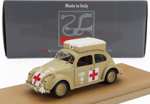 Rio-Models - VOLKSWAGEN BEETLE KAFER MAGGIOLINO AMBULANCE AFRICA KORPS 1941 MILITARY SAND