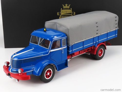 Road-Kings - Krupp Titan Swl80 Truck Canvas Top Telonato 2-Assi 1950 Blue Red