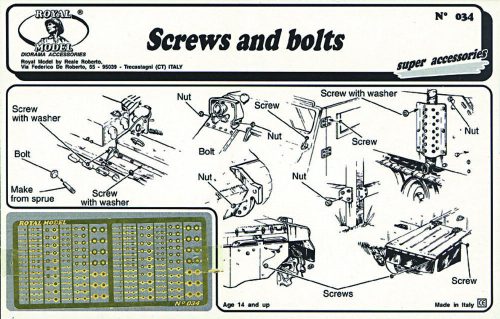 Royal Model - Screws and bolts