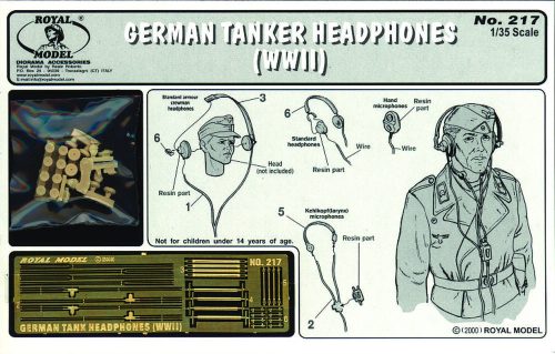 Royal Model - German tanker with head phones - WWII