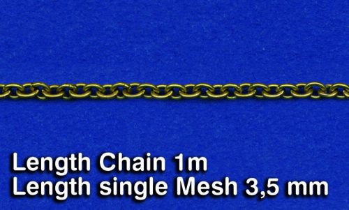 Royal Model - Metal Chain (F) Length single Mesh 3,5 mm