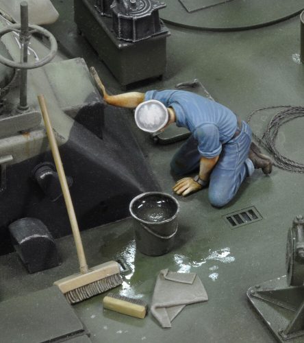 Royal Model - U.S. sailor who is washing-WWII