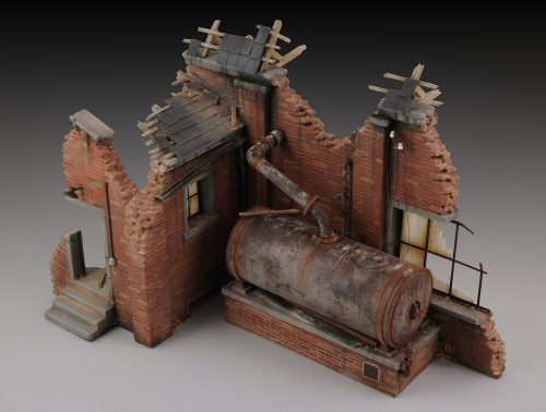 Royal Model - Factory ruin with steam boiler