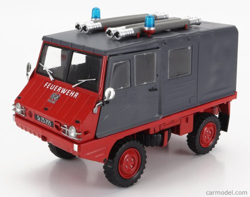 Schuco - Steyr-Puch Haflinger Feuerwehr 1975 Red Grey