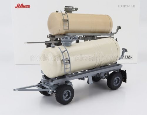 Schuco - FORTSCHRITT HW80 TANKER TRAILER FOR TRACTOR WHITE SILVER