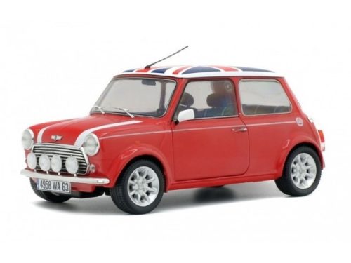 Solido - 1:18 MINI COOPER SPORT 1997 - RED + FLAG - SOLIDO