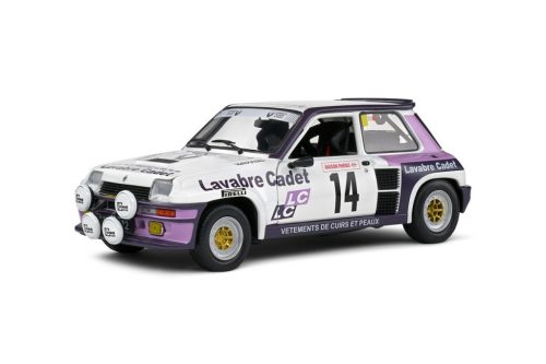 Solido - 1:18 Renault 5 Turbo White #14 Auriol/Nouaille Rallye Lyon Charbonniere 1983 - SOLIDO