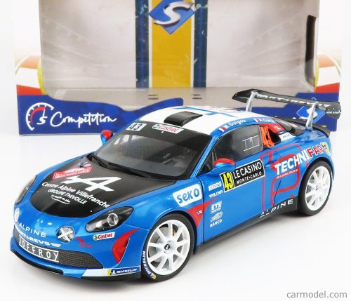 Solido - Renault A110 Alpine N 43 Winner Rgt Class Rally Montecarlo 2021 E.Guigou - A.Coria Blue Red White