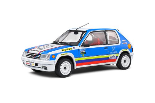 Solido - 1:18 PEUGEOT 205 RALLYE 1,9L - SCHWAB COLLECTION WHITE 1990 - SOLIDO