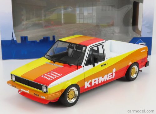 Solido - Volkswagen Caddy Pick-Up Mki Kamei Tribute 1982 Orange Yellow Red