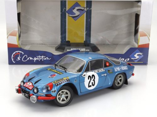 Solido - RENAULT ALPINE A110 1600S (night version) N 23 RALLY MONTECARLO 1972 JEAN PIERRE NICOLAS - MICHEL VIAL BLUE MET