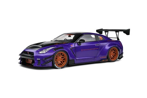 Solido - 1:18 NISSAN GT-R (R35) W/ LIBERTY WALK BODY KIT 2.0 PURPLE 2022 -SOLIDO