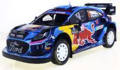 Solido - FORD ENGLAND PUMA RALLY1 TEAM RED BULL FORD WORLD RALLY M-SPORT N 8 WINNER RALLY SWEDEN 2023 OTT TANAK - MARTIN JARVEOJA BLUE YELLOW RED